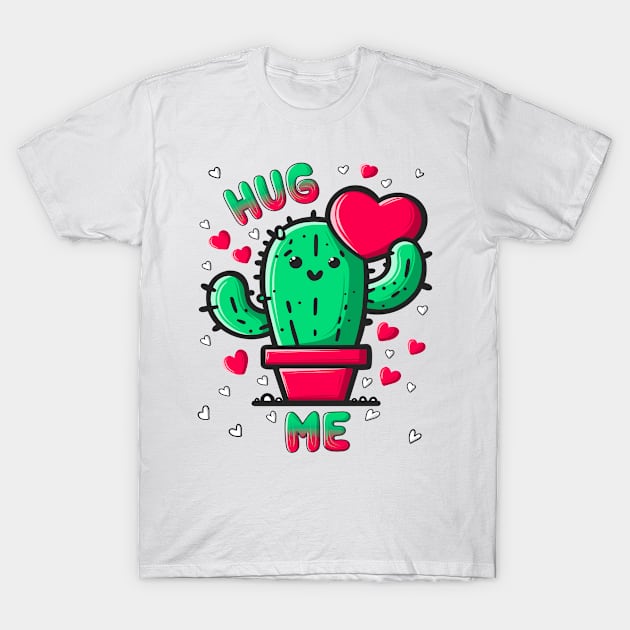 Lovely Cute Cactus T-Shirt by ilhnklv